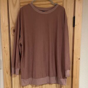 SHEIN Mauve Crew Neck Sweater